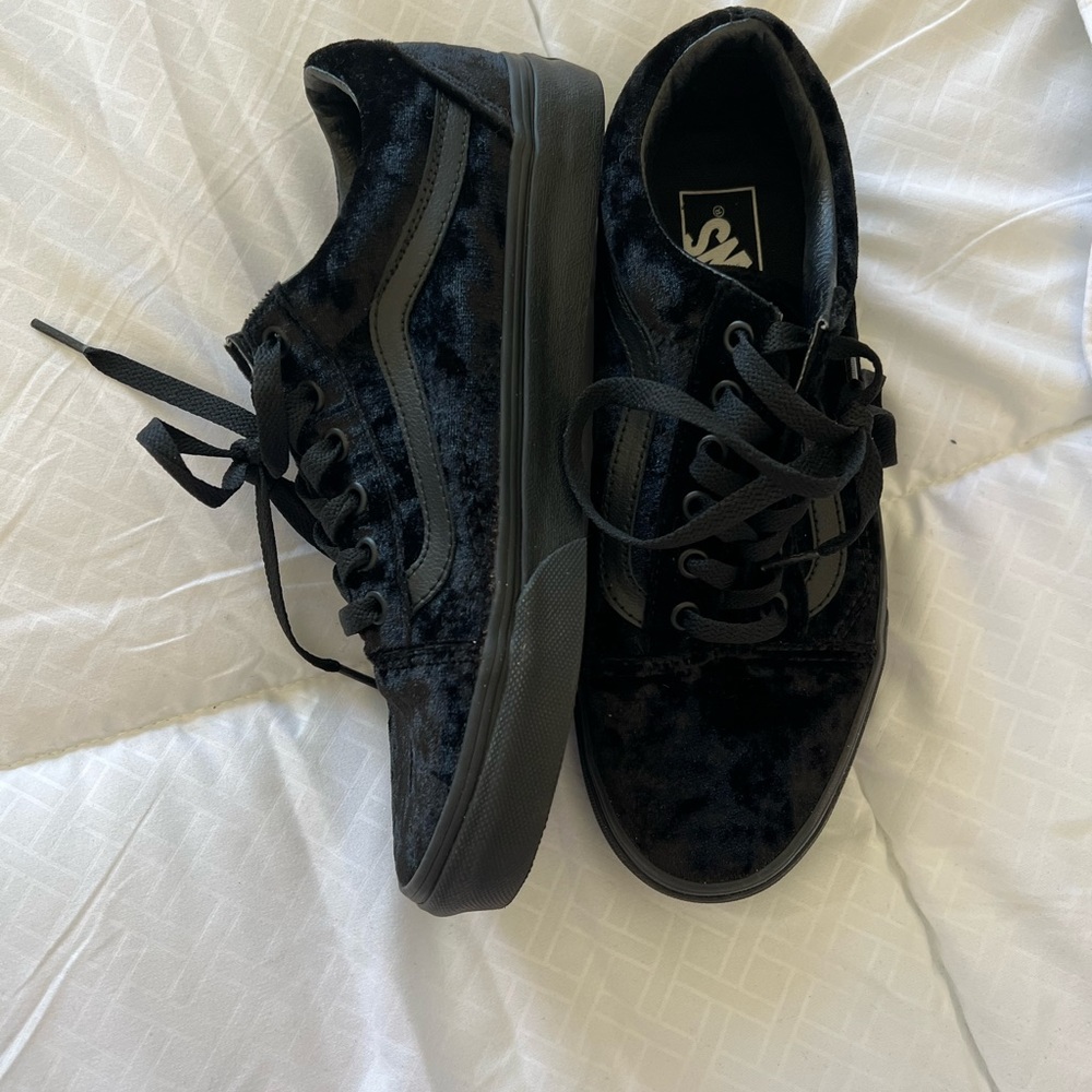 Black Velvet Vans